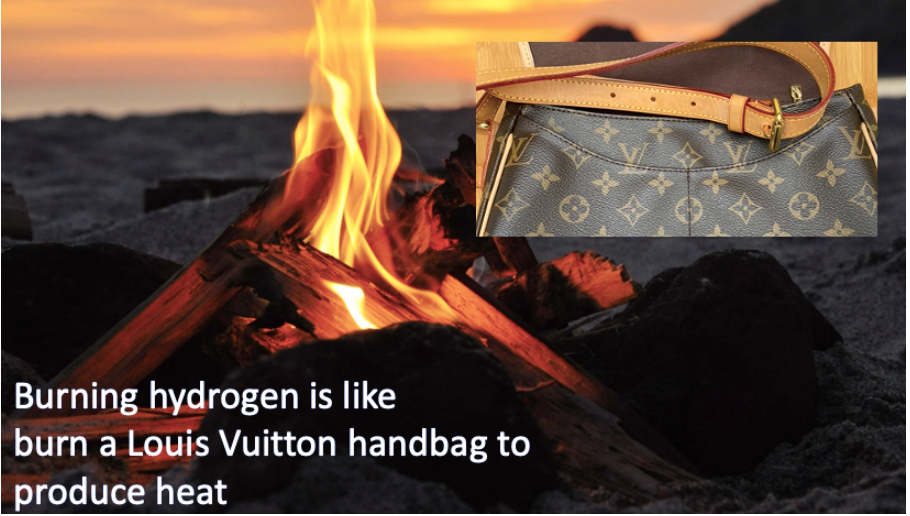 Heating up by burning Louis Vuitton handbags