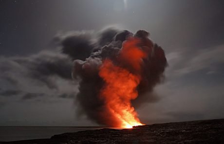 Sapphires are formed in volcanoes