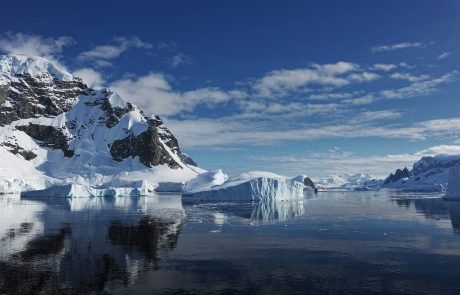 Warm sea water under Antarctica causing ice to melt